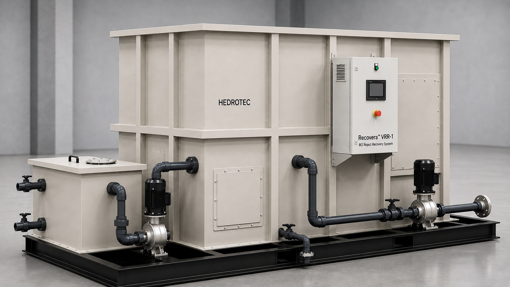 Recovera VRR-1 modular RO reject recovery system by HEDROTEC