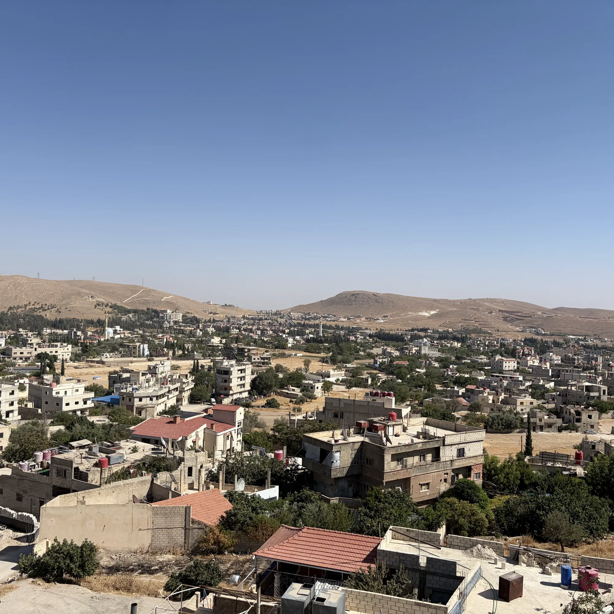 View of Al-Tall, Syria, showing the municipal field context for water-reuse project development